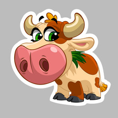 Cow sticker