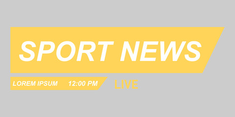 Video headline title