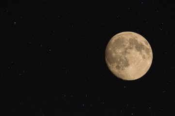 Obraz na płótnie Canvas Night sky and full Moon