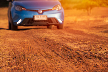 Cars on the roads of the countryside,Nature tourism