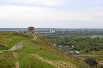 Fototapeta na wymiar Lonely tower. The city of Elabuga. Tatarstan
