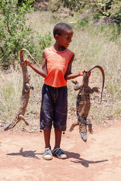 Hunter African child