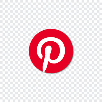 Pinterest logo on a transparent background