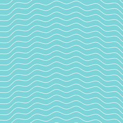 Turquoise or light blue wavy pattern simple