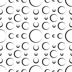 Pattern bubbles coutur vector illustration