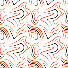 Stripes pattern abstract orange black