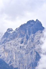 Fototapeta na wymiar Jade Dragon or Yulong Snow Mountain in Lijiang, Yunnan