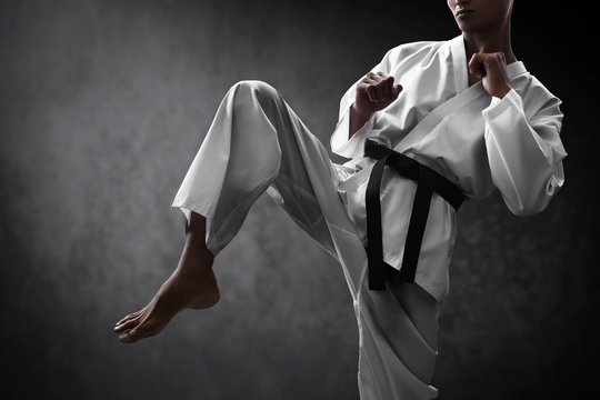 Karate martial arts fighter training
