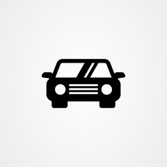 Car icon front view vector illustration.