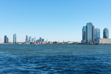 Fototapeta na wymiar North Brooklyn New York Skyline with the East River