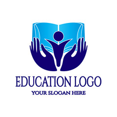 Children's educational logos or icons, a symbol of a child achieving dreams