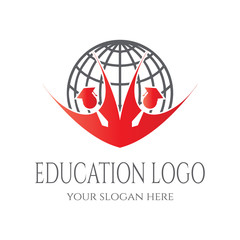 Children's educational logos or icons, a symbol of a child achieving dreams