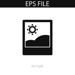 Picture icon. EPS vector file.