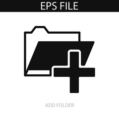 Add folder icon. EPS vector file