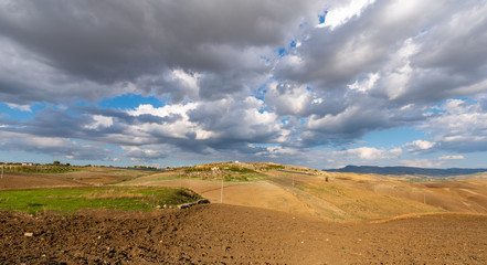 Wonderful Sicilian Landscape, Barrafranca, Enna, Sicily, Italy, Europe