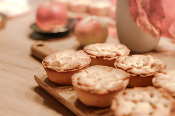 Thanksgiving Fall traditional homemade apple pies