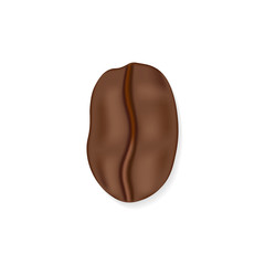 Vector icon coffee bean for cafe label, packing and emblem