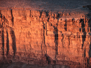 Grand Canyon Wall at Sunset
