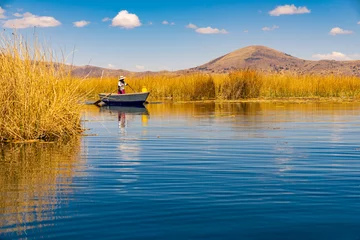 Foto op Canvas peru puno titicaca lake uros islands © EnricoPescantini