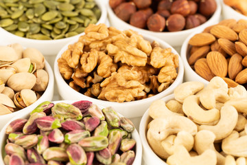 Various kind of nuts