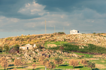 Wonderful Sicilian Landscape, Barrafranca, Enna, Sicily, Italy, Europe