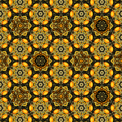 Detailed seamless texture pattern background. Vintage style wall paper, wrapping paper background design.