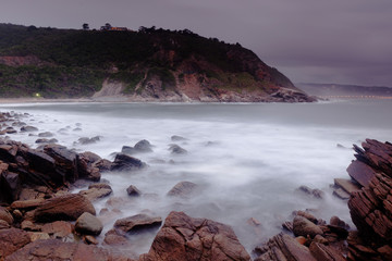 A very picturesque bay at dusk