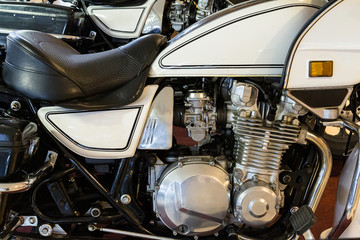 detail of a motorcycle