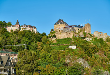 Rheinfels Castle at Rhine Valley (Rhine Gorge) in Sankt Goar, Germany