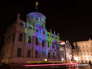 Fototapeta na wymiar Altes Rathaus in Potsdam bei Nacht