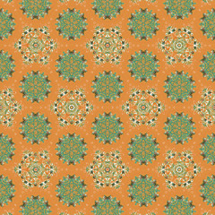 Ornamental pretty detailed flowers seamless pattern background. Wrapping paper, wall paper, sweet pastel color tone pattern background.