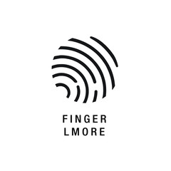 Logo with finger print icon
