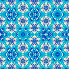 Ornamental pretty detailed flowers seamless pattern background. Wrapping paper, wall paper, sweet pastel color tone pattern background.