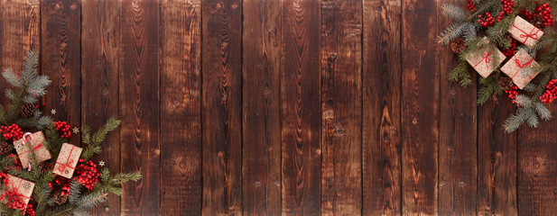 New Year and Christmas background