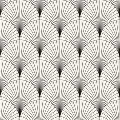 Seamless pattern with symmetric lines ornament. Elegant vector decorative background. Abstract geometric lattice design.