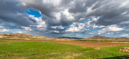 Wonderful Sicilian Landscape, Barrafranca, Enna, Sicily, Italy, Europe