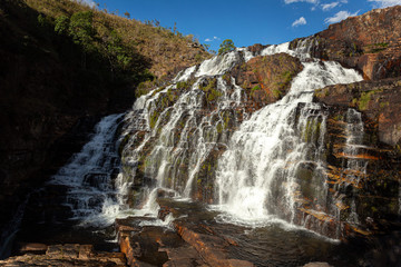 Obraz premium waterfall in the mountains chapada dos veadeiros
