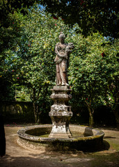 Statue Fountain At Brejoeira Palace, Moncão, Portugal