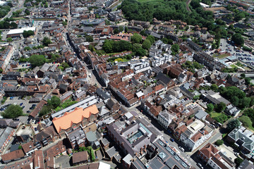 Aerial views of historic Lewes, East Sussex. © Peter Cripps