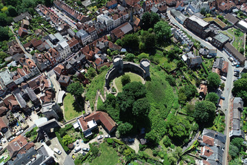 Aerial views of historic Lewes, East Sussex. © Peter Cripps