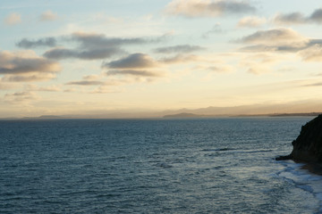 Obraz premium New Zealand Coastline Shore South Island Evening