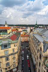 Fototapeta na wymiar Architecture and landmark skyline of Prague in Czech Republic.