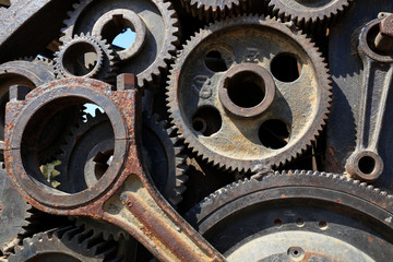 rusty mechanical components