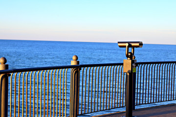 Binoculars nature sea view beauty