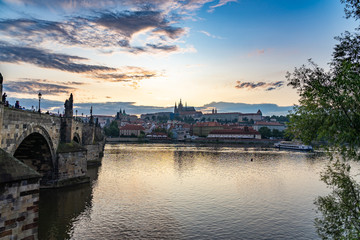 Obraz premium Charles Bridge Prague in Czech Republic.