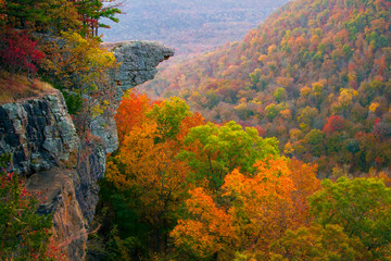 Hawksbill Crag Sunrise in the Fall
