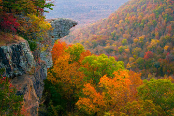 Hawksbill Crag Sunrise in the Fall