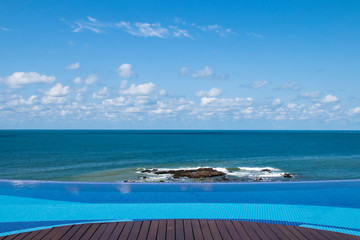 Beautiful view of infinity pool