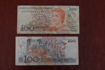 Fototapeta premium old banknote from Brazil