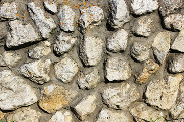 Stone wall. Stones